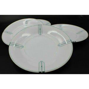 Swid Powell Cityline Chicago by Gwathmey Siegel Green Saucers Set of 4